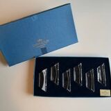 Set of 6 SAINT LOUIS crystal knife holders