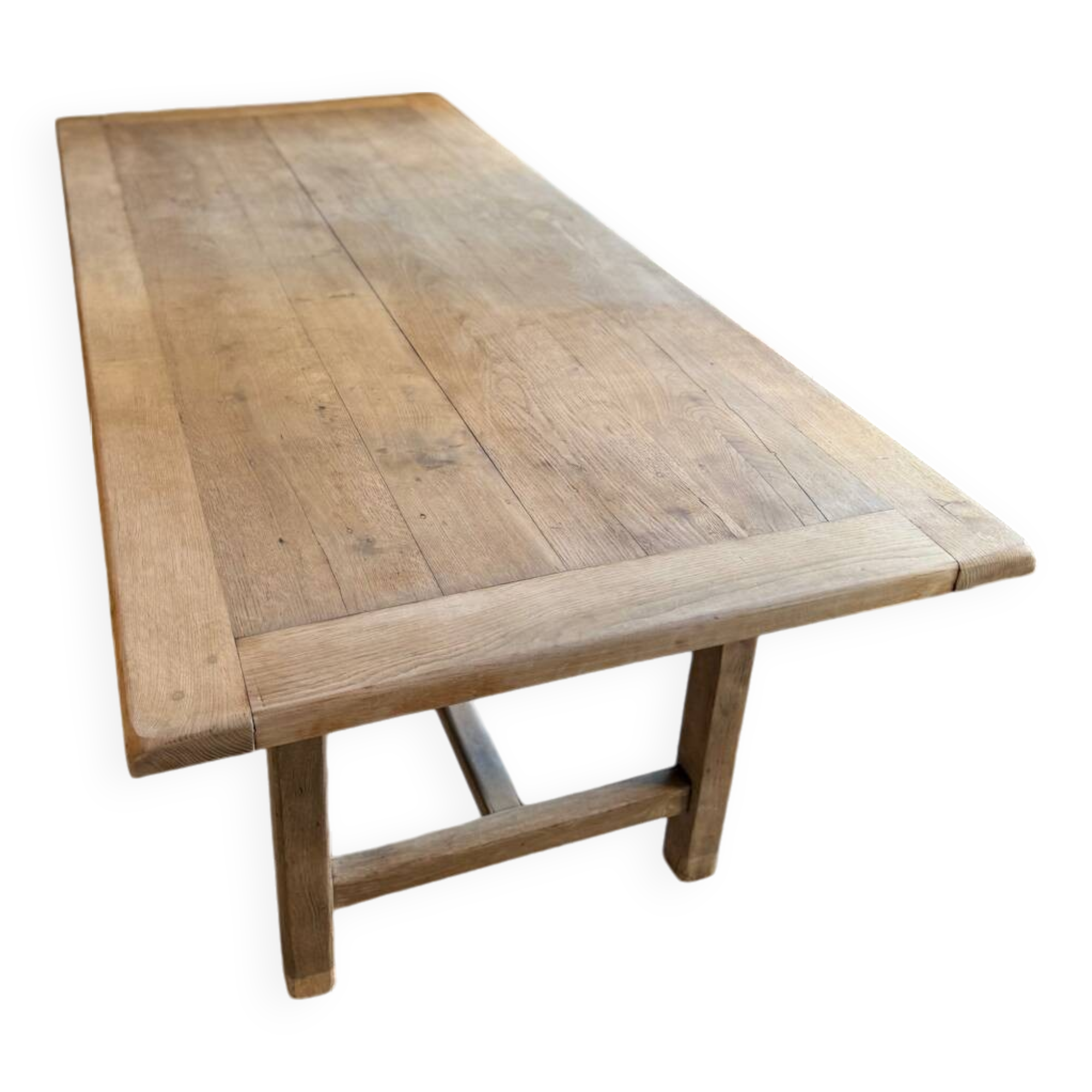 Solid wood farmhouse table with 2 extensions