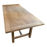 Solid wood farmhouse table with 2 extensions