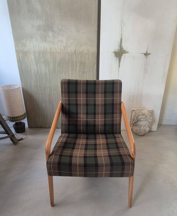 Fauteuil ''Dorian'', Manufacture Stella, vers 1950