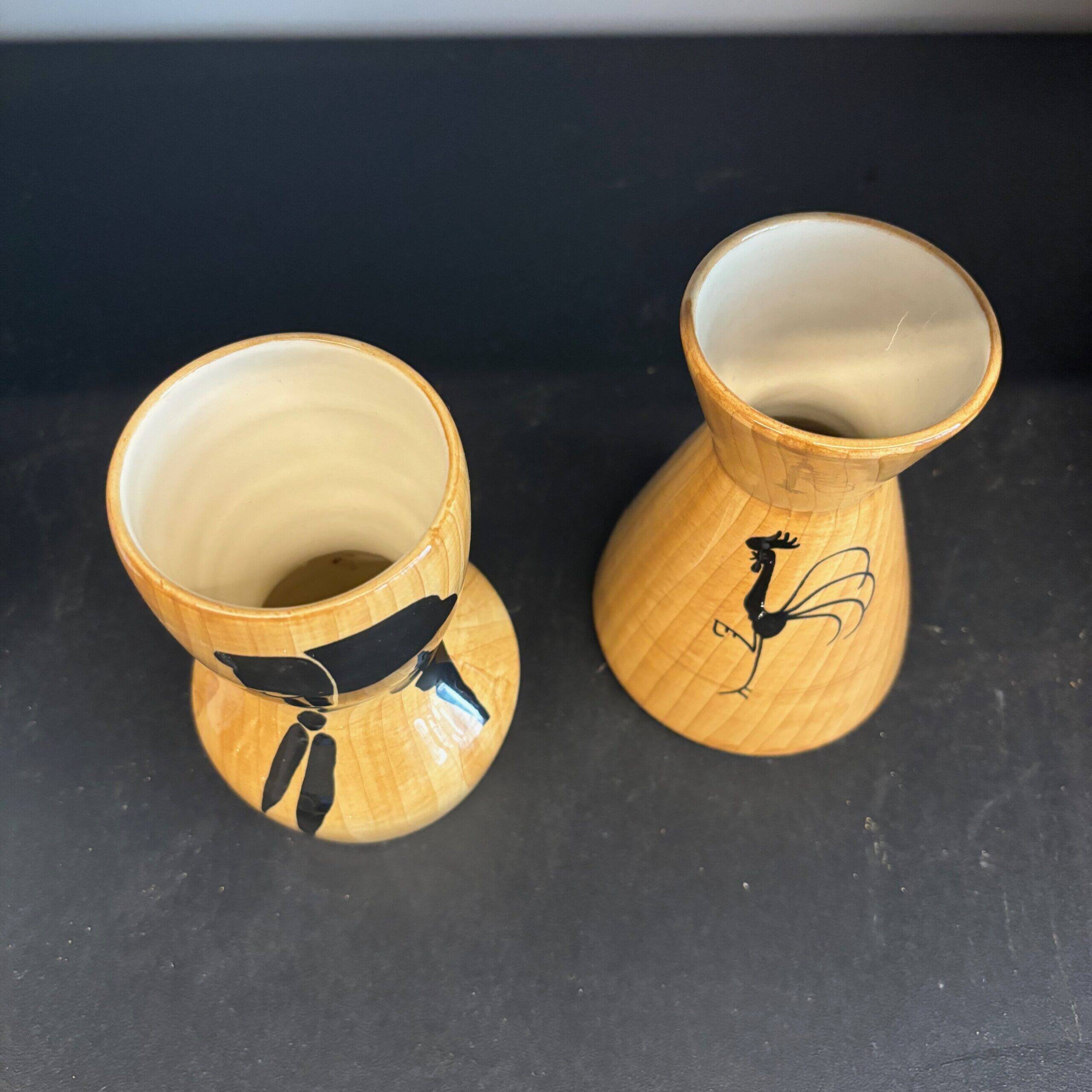 Duo of ceramics Grandjean Jourdan Vallauris