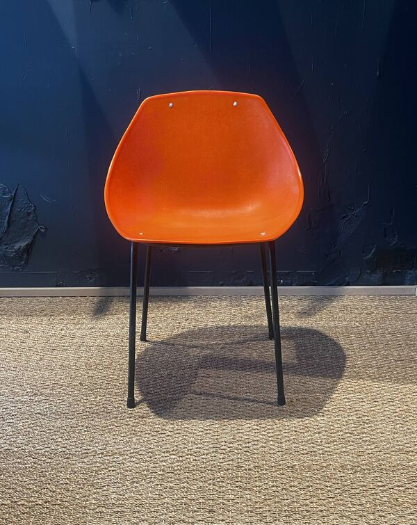 Lot de 12 chaises Guariche orange