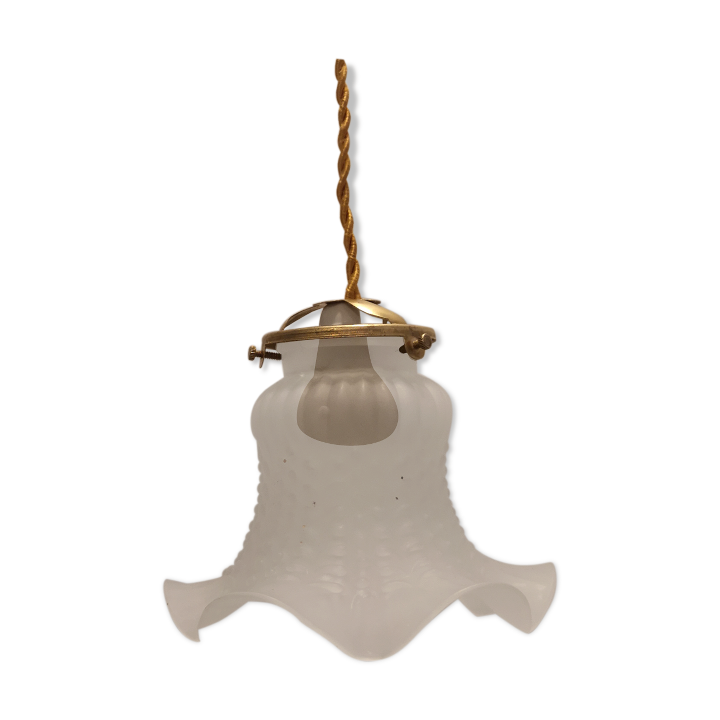 Old opaline hanging lamp