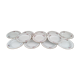 Lot de 12 assiettes creuses l'amandinoise frise dorure et roses anciennes. en demi-porcelaine poreyl