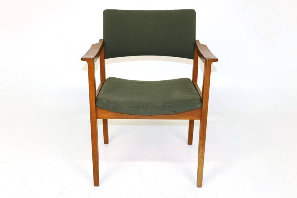 Fauteuil de bureau scandinave en teck, Høng Stolefabrik, Danemark, 1960