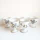 5 blueberry shells in Limoges porcelain
