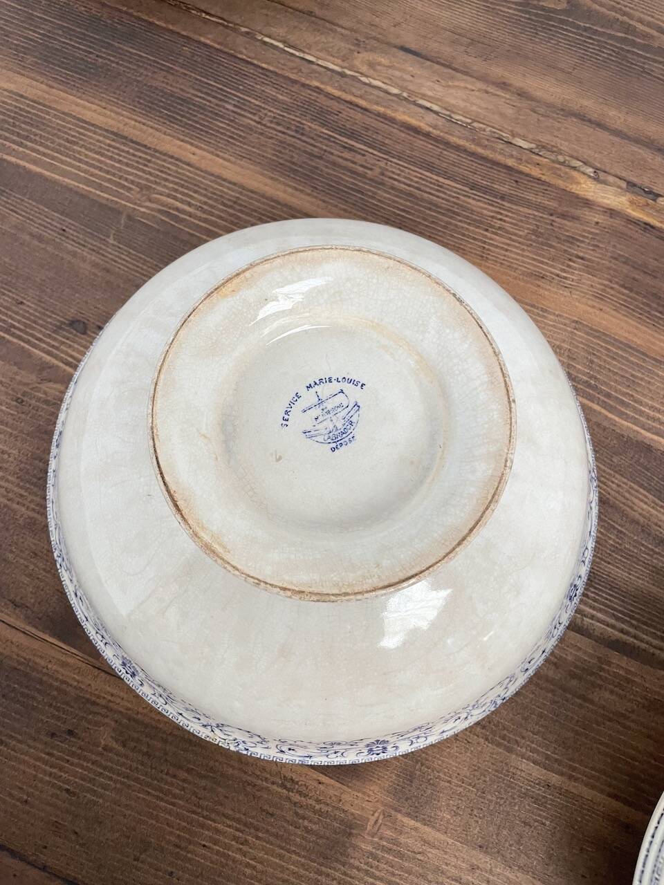 Set of 23 pieces of Marie Louise ironstone service