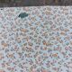 Mado buffet, asymmetrical doors, metal, floral top, vintage