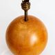 Ornamental lamp base made of elm wood, Italy 1960s.