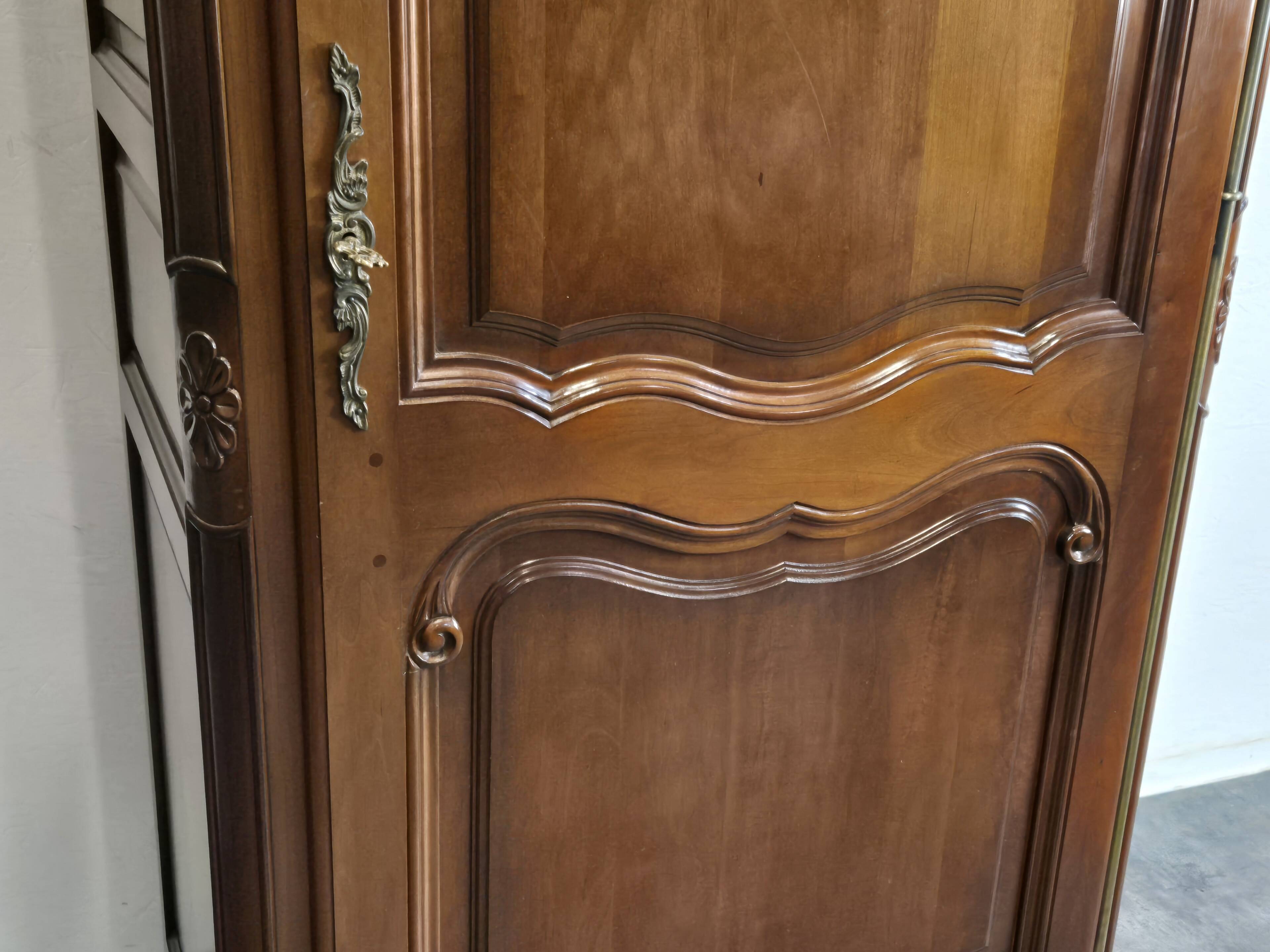 Louis Philippe style bonnetière in cherry wood