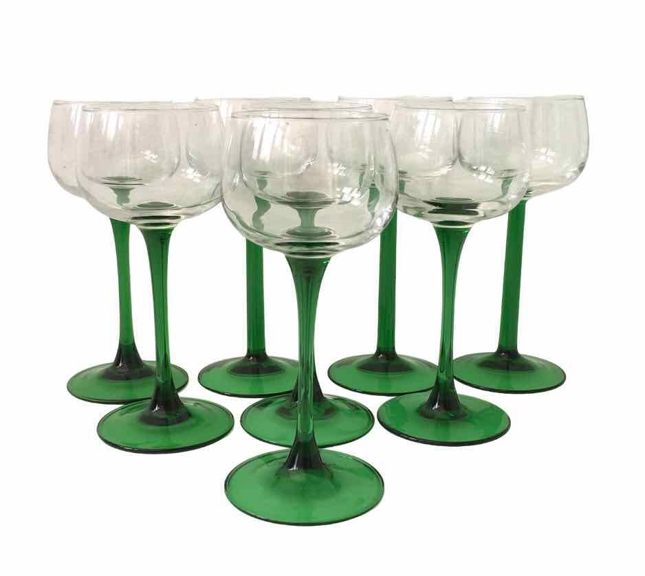 Set de 8 verres à vin d’Alsace