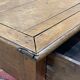 Table basse en chêne du 19ème avec un grand tiroir
