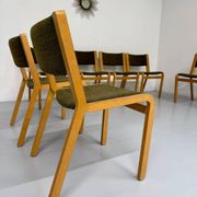 Set of 8 Thygesen and Sorensen / Magnus Olesen designer chairs from the 70s