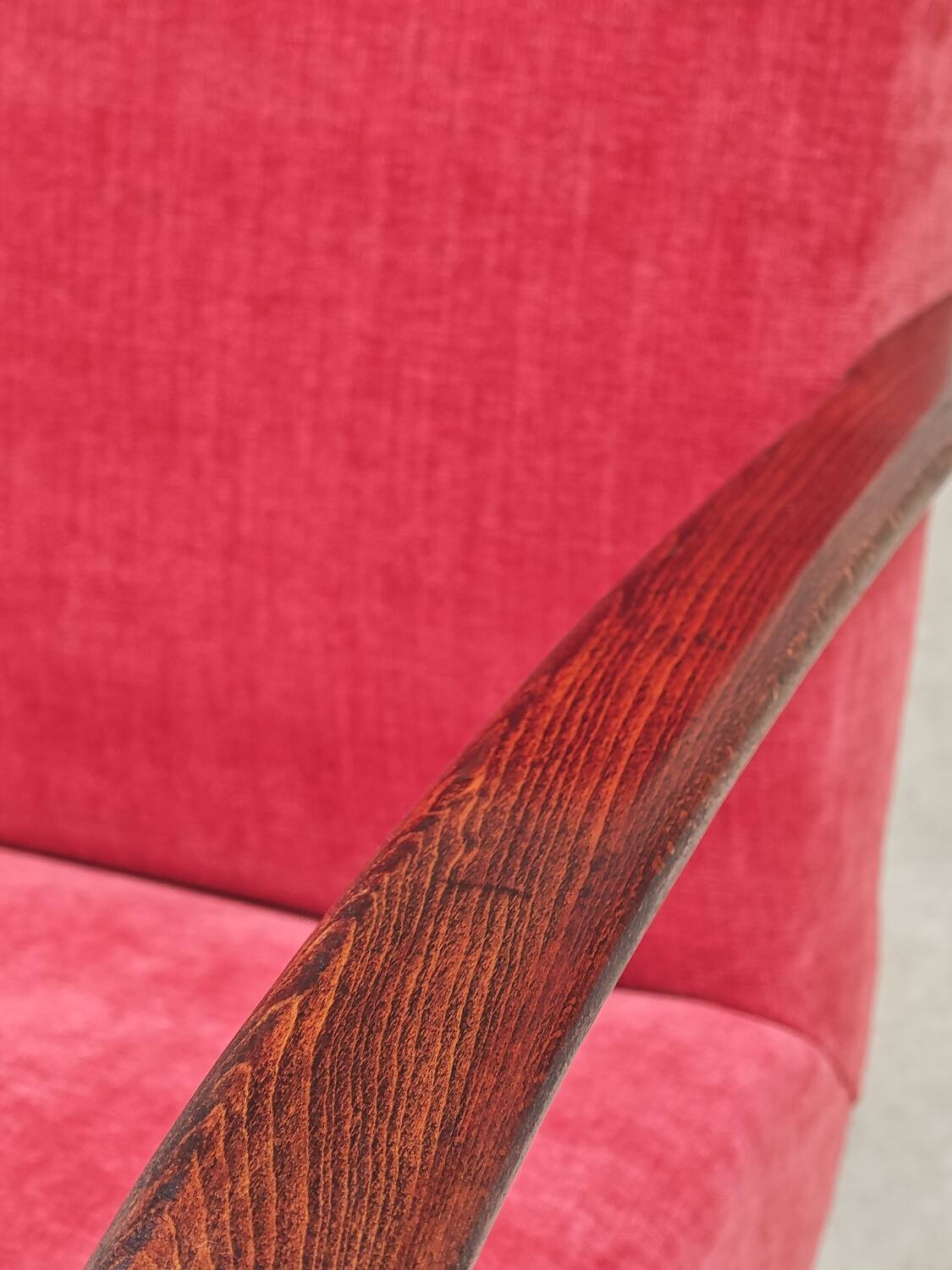 H410 Type C Powder Pink Armchair by Jindrich Halabala for Thonet 1930