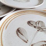 Assiettes à dessert Sarreguemines vintage