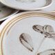 Vintage Sarreguemines dessert plates