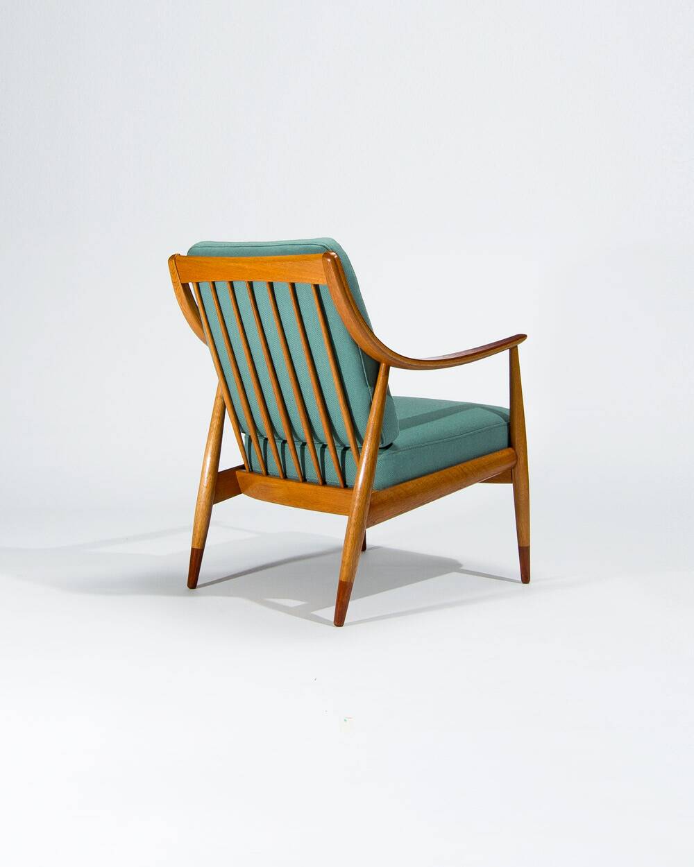 Danish Armchair in Teak & Oak by Pater Hvidt Mid Century