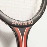 1970 Spalding black and red wooden tennis racket