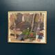 Swedish Oil on Panel“Composition” by Nils Folke Knafve –Vintage & Framed
