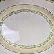 Plat ovale anglais Burleigh Ware – Crème & vert – Made in England
