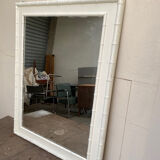 Wooden and bamboo mirror