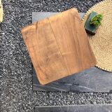 Workshop stool in oak and metal