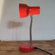 Lampe de bureau en métal rouge