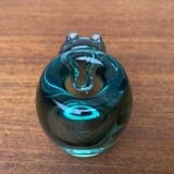 Vintage handmade African glass animal candle holders from Ngwenya Glass, set of 2.