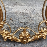 Miroir doré baroque esprit rocaille vintage 56x99cm