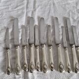 12 antique knives - Silversmith A Frenais Paris - 6 large & 6 small
