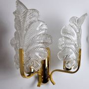 Applique "feuilles" de Carl Fagerlund, verre de Murano, Allemagne, 1970