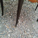 Commode ancienne style louis xv marqueterie plateau marbre