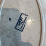 Plat de présentation ovale, terre de fer Royat