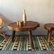 Brutalist oak coffee table