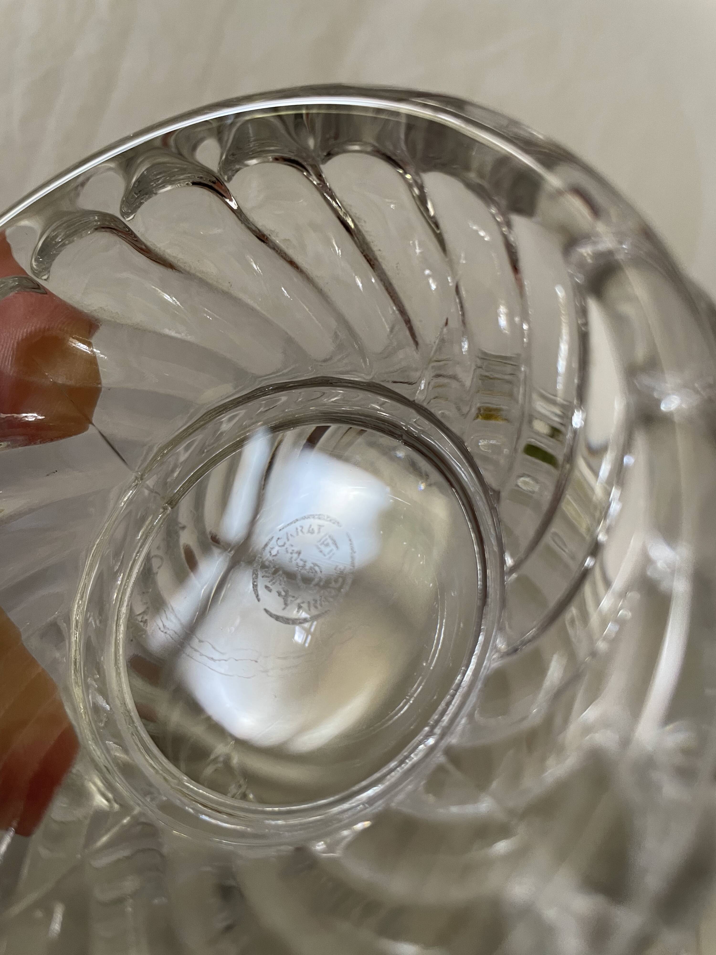 Baccarat crystal candy box, Bamboo model