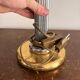 Vintage 70s 80s Neo-Classical Fluted Column Lamp Base Chrome