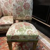 Art Deco period living room sofa and pair of armchairs