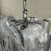2x lustres vintage Mazzega en 'verre fondu' – Murano