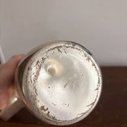 Pichet Carafe Water Modernist Silver Metal Bruckmann Germany Mid Century