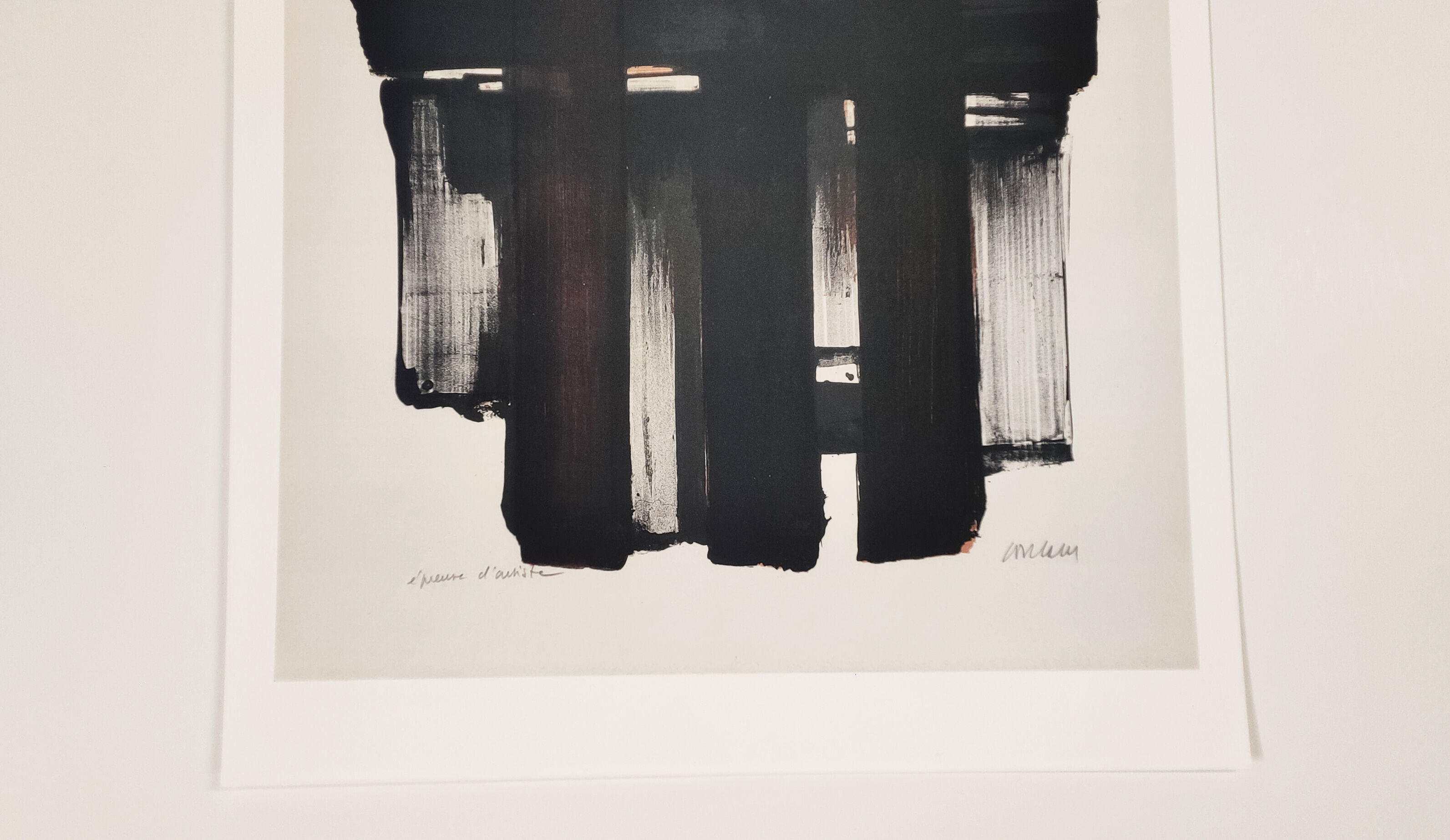 Pierre Soulages lithograph