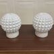 Pair of opaline and porcelain wall lights scandinavian design 1950.