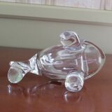 Fish emptier, Crystallin from Vannes le Châtel, Vintage France