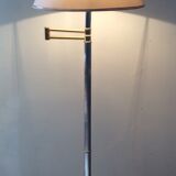 Floor lamp chrome and gold reader of the 70s