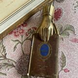 Antique gilded brass mail clip