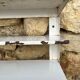 Metal wall workshop shelf