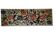 1970s wall tapestry with large multicoloured flowers