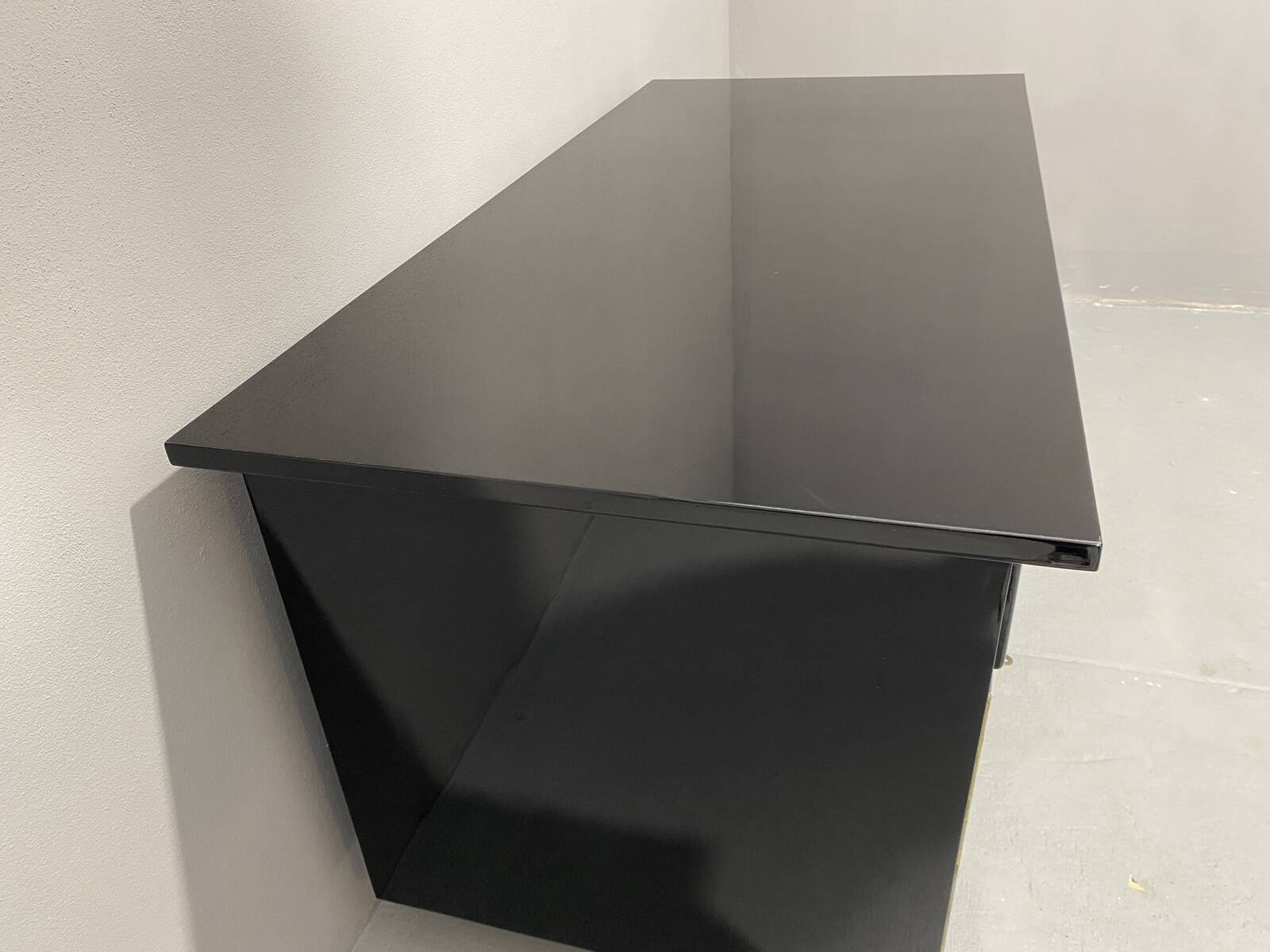 Bureau moderniste tchécoslovaque en chrome et bois, années 1950, Europe