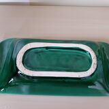 2 vintage earthenware cake dishes.