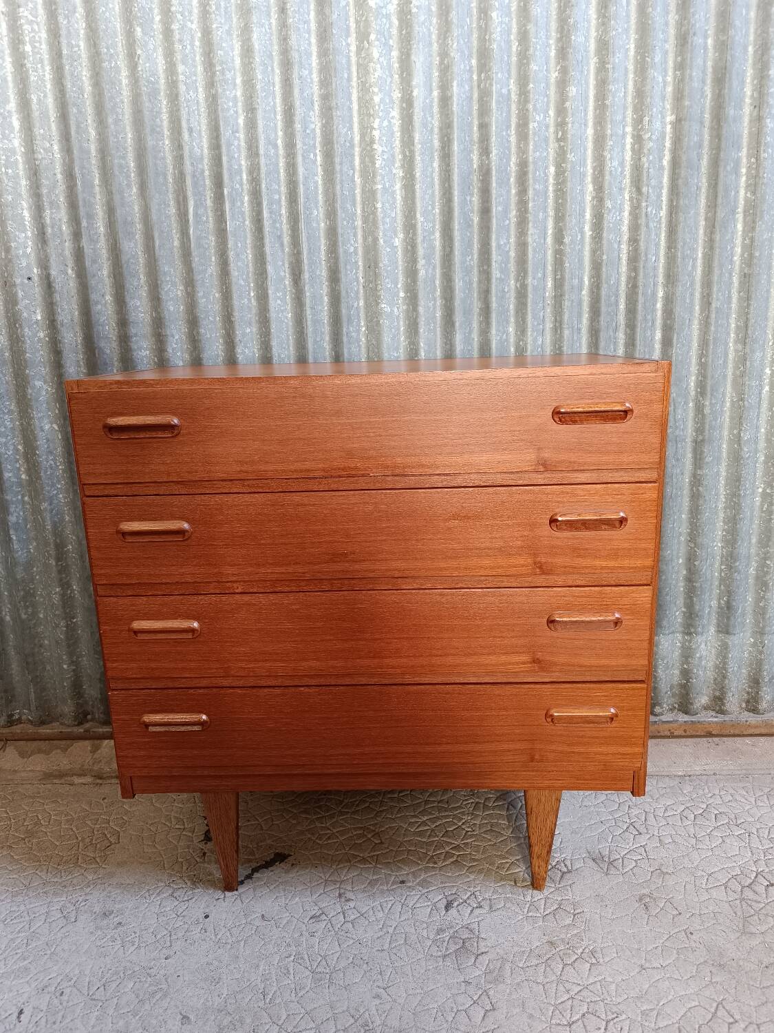 Vintage Scandinavian teak chest of drawers