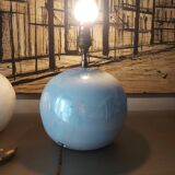 Ceramic lamp foot, iridescent white